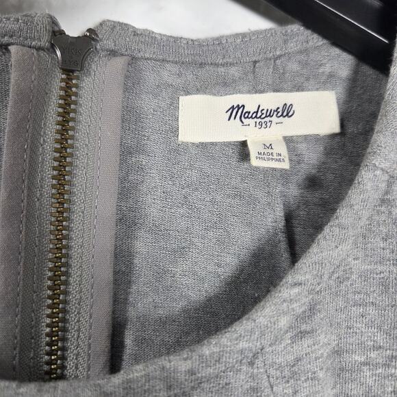 Madewell Split Back Sleeveless Grey Top Size Med - Picture 2 of 6